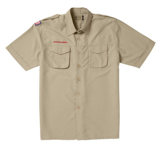 Shirt Uniform Khaki Men's Microfiber