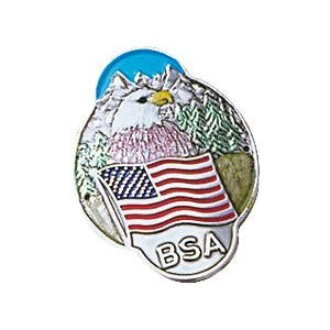 Hiking Staff Shield - Eagle/USA/BSA