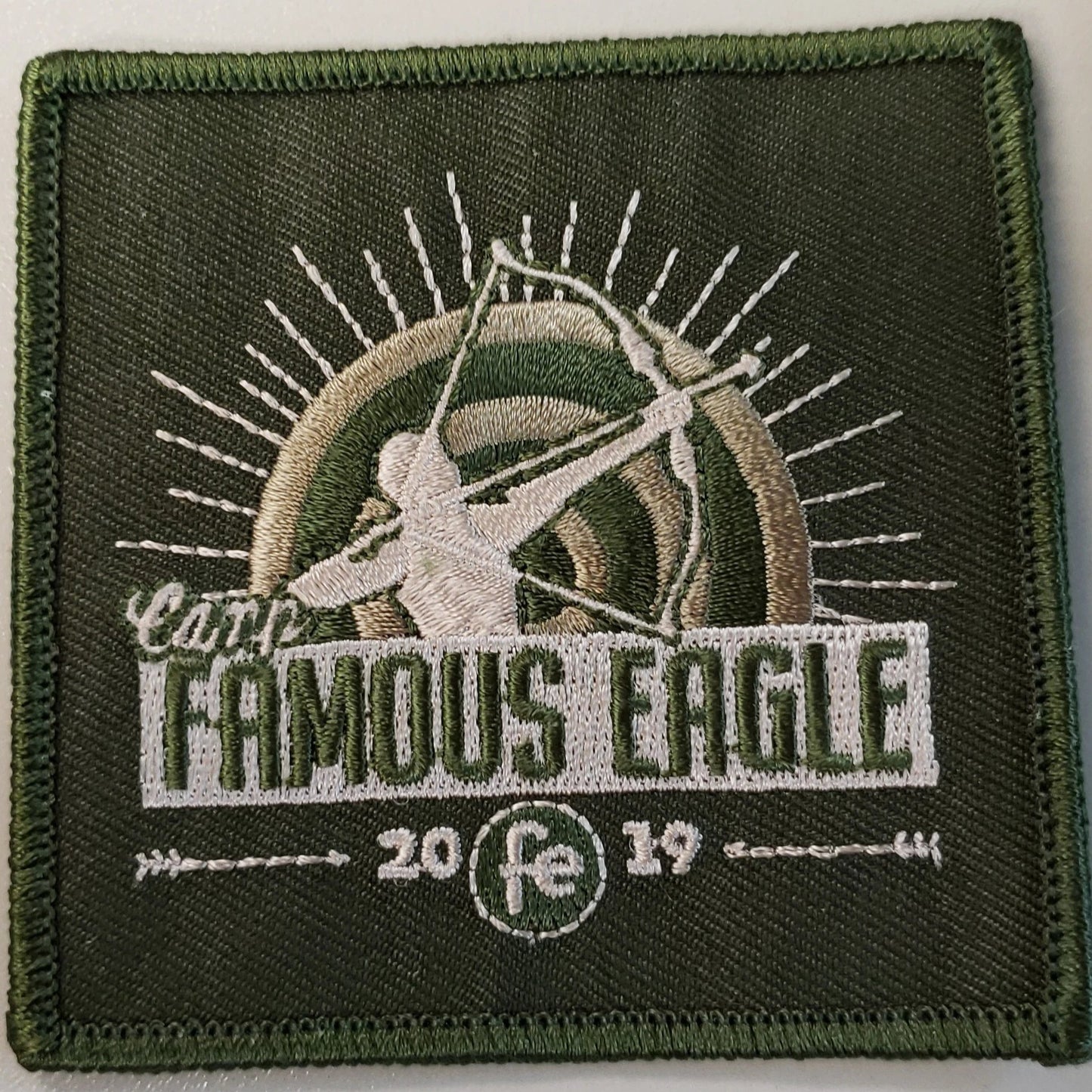 Emblem 2019 Famous Eagle Green Patch no loop
