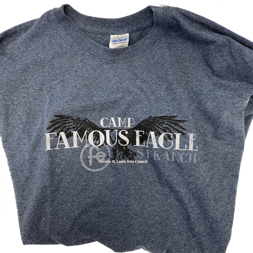 T-shirt Blue Heather Famous Eagle