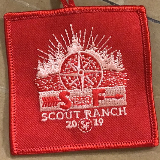 Emblem 2019 S Bar F patch red with loop