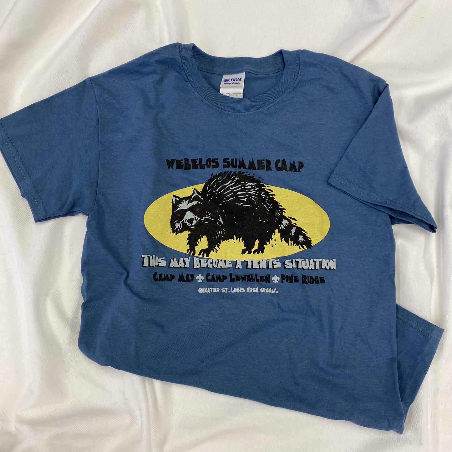T-Shirt Blue Webelos Raccoon
