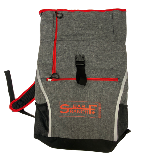 Backpack Urban S Bar F Gray with Red