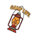 Sticker Camp Life Lantern