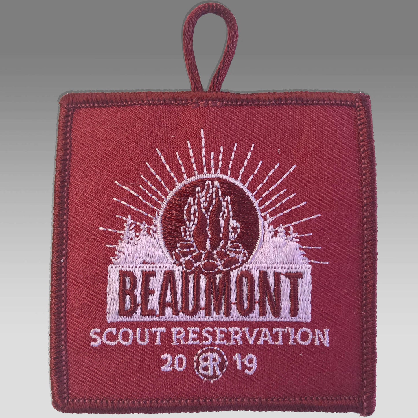 Emblem 2019 Beaumont Maroon with loop