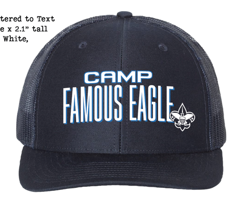Hat - Famous Eagle - Charcoal/Black