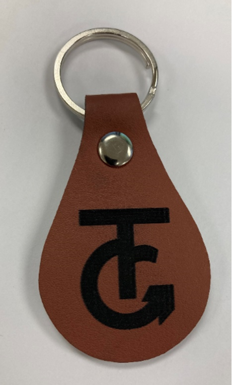 Leather Keychain - Camp Gamble