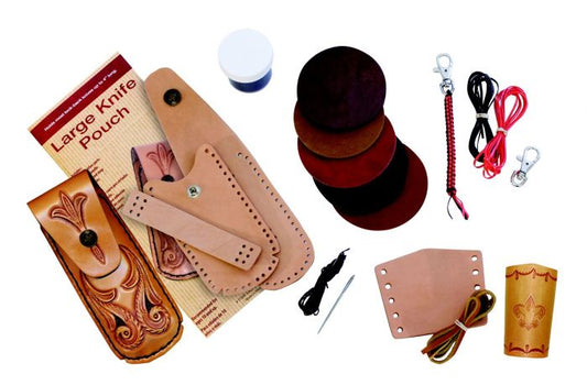 Kit Merit Badge Complete Leatherwork - Large Knife Pouch