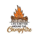 Sticker Life is Better Around the Campfire