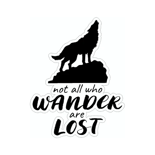 Sticker Not all who Wander