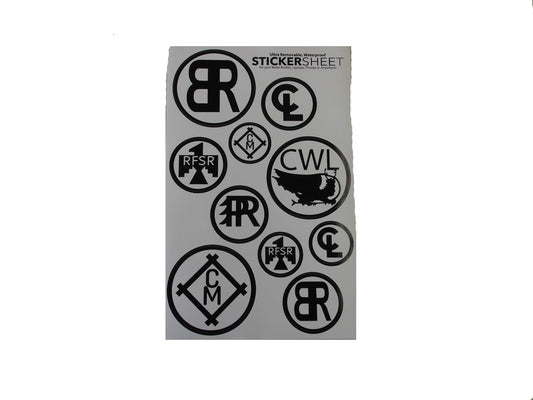 Sticker Sheet - BR, CWL, CL and RFSR