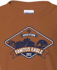 T-Shirt 2022 Famous Eagle Texas Orange