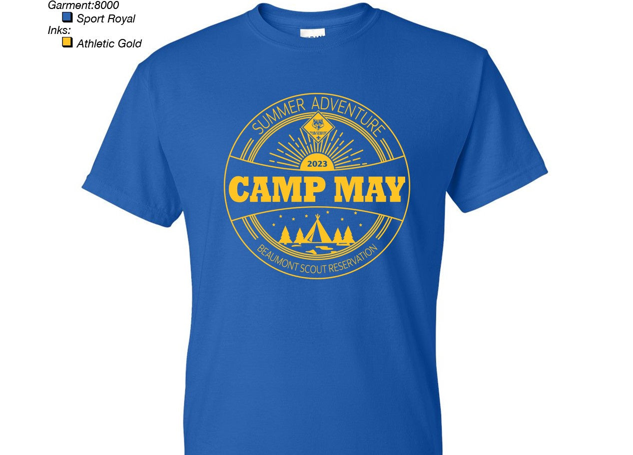 T-Shirt 2023 Camp May Royal Blue