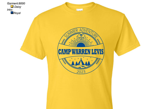 T-Shirt 2023 Camp Warren Levis Yellow