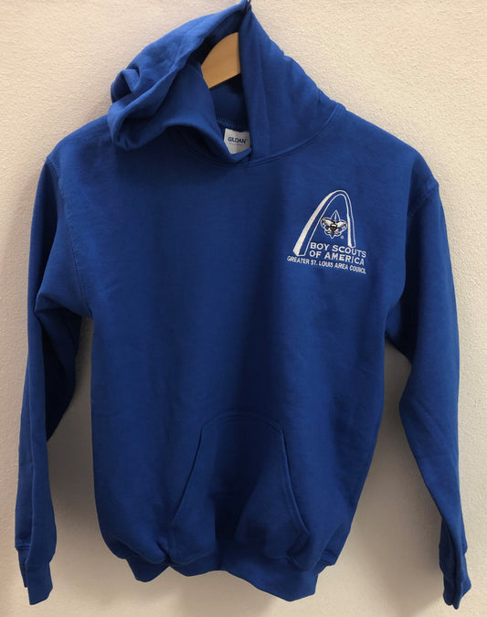 Hoodie - GSLAC Arch - Youth Royal Blue - Embroidered Logo