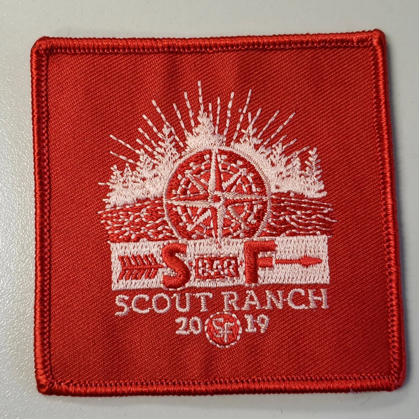 Emblem 2019 S bar F Red Patch no loop